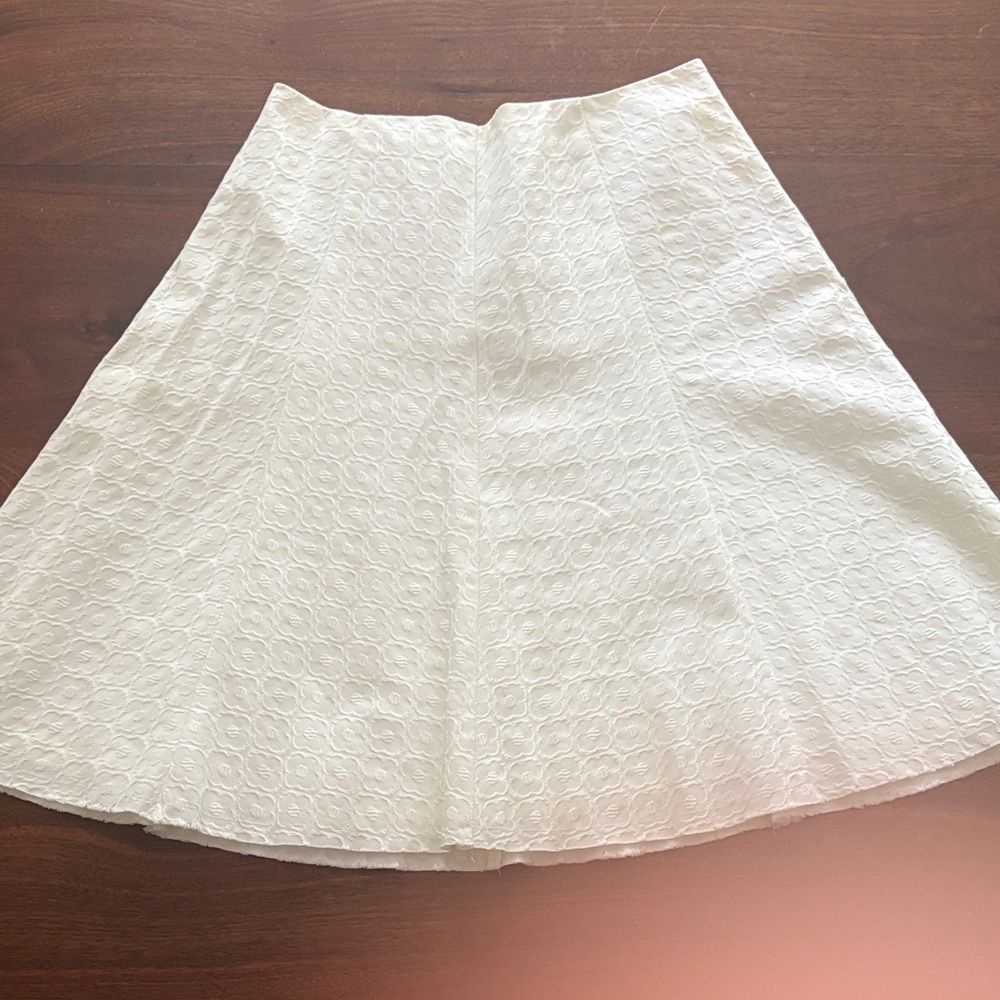 Trina Turk Cream A-Line Skirt